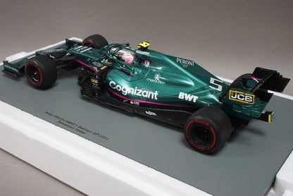 1:18 SPARK 18S586 Aston Martin AMR21 Bahrain GP 2021 #5 Sebastian Vettel