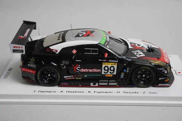 1:43 SPARK SJ067 Nissan GT-R NISMO GT3-GTNET Motor Sports-Winner Super Tec 24h #99 2018