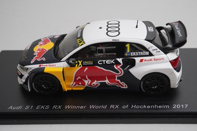 1:43 SPARK S5860 Audi S1 EKS RX #1 winner World RX of Hockenheim 2017 model car