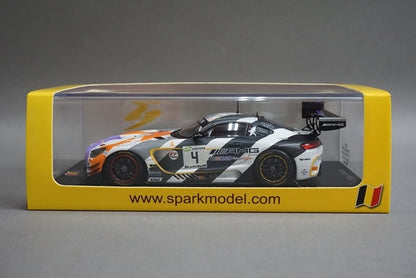 1:43 Spark SB205 Mercedes-AMG GT3 Black Falcon Team SPA 24H 5th 2018 #4 model car