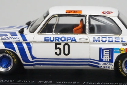 1:43 SPARK SG039 BMW 2002 Hockenheim Winner 1974 #50 J. Obermoser model car