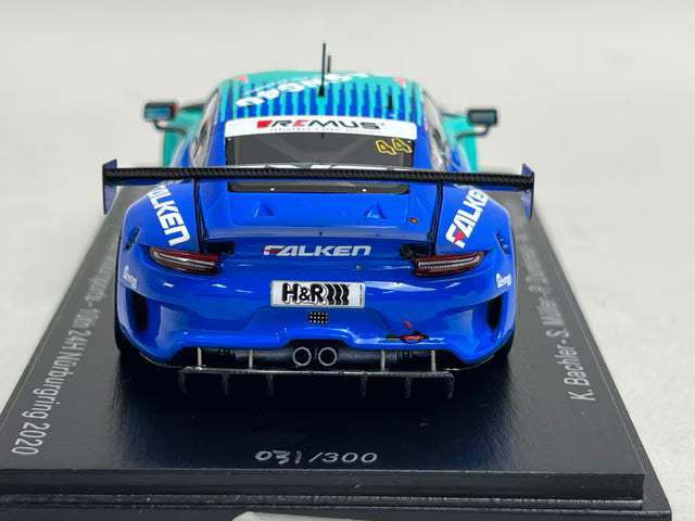 1:43 SPARK SG689 Porsche 911 GT3 R Falken Motorsports Nurburgring 24h 2020 #44