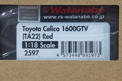 1:18 Ignition model IG2597 Toyota Celica 1600GTV TA22 Red model car