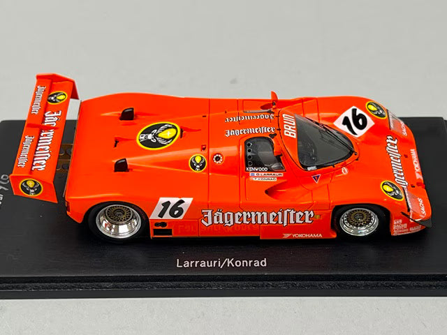 1:43 SPARK CAP04300211 Porsche Special Order Porsche 962 6.Platz Sportwagen WM Nurburgring 1989 #16 Jagermeister