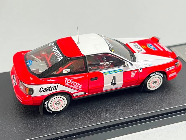 1:43 HPI 8146 Mirage Toyota Celica GT-Four Rally Sweden 1992 #4 model car