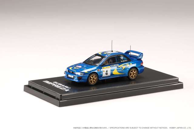 HJR642041B Hobby JAPAN 1:64 Subaru Impreza WRC 1997 #4 Monte Carlo Winner