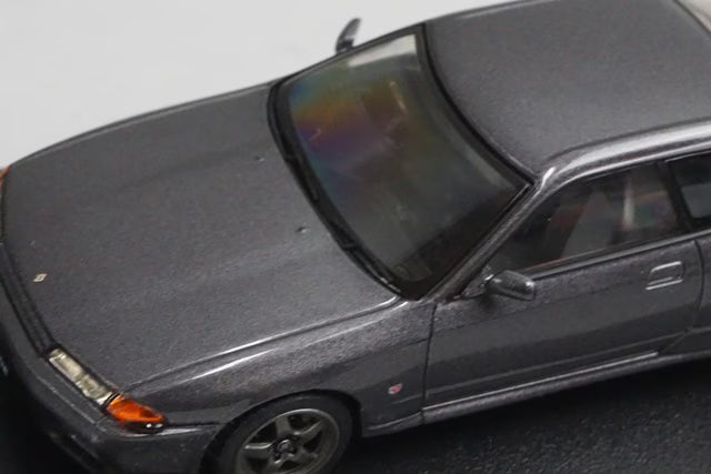1:43 HPI 8157 Nissan Skyline GT-R (R32) Gun Gray Metallic model car