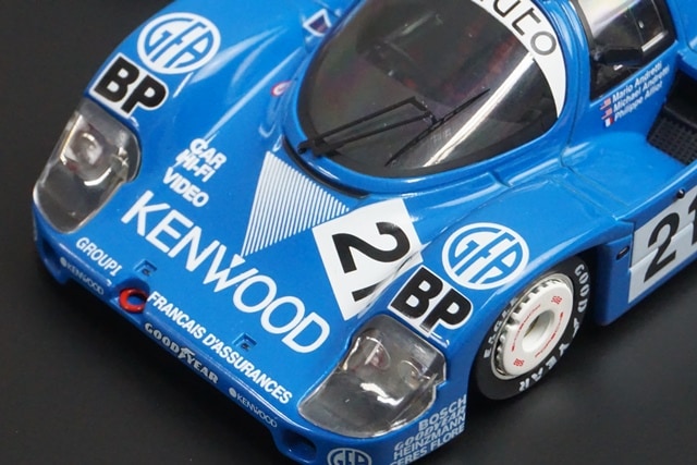 1:43 HPI 941 Porsche 956 LH Le Mans 1983 #21 Mario Andretti Michael Andretti Phillippe Alliot