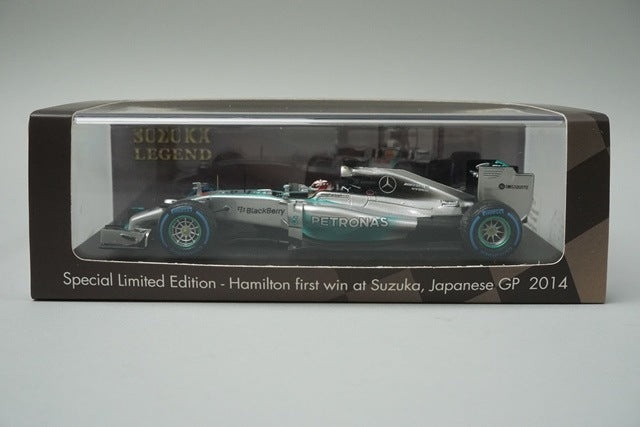 1:43 SPARK SCS145 Mercedes Benz F1 W05 Suzuka 2014 Japan GP Winner #44 L.Hamilton