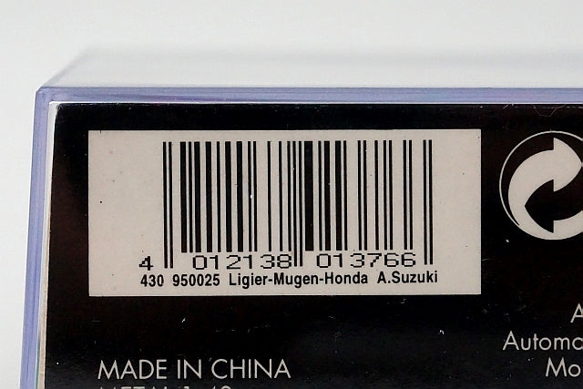 1:43 MINICHAMPS 430950025 Ligier Honda JS41 MUGEN #25 Aguri Suzuki