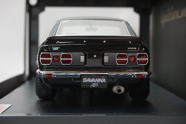 1:18 ignition model IG0701 Mazda Savanna S124A Black Watanabe-Wheel