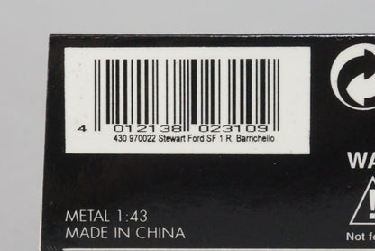 1:43 MINICHAMPS 430970022 Ford Stewart 1997 SF1 F1 #22 R.Barrichello