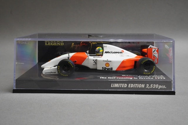 1:43 MINICHAMPS 539934308 McLaren Honda MP4/8 Suzuka 1993 Last Run #8 A.Senna