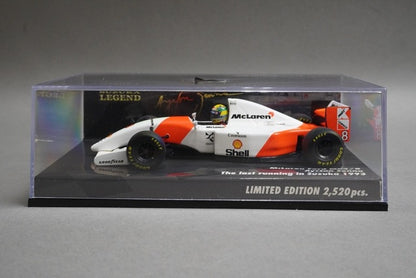1:43 MINICHAMPS 539934308 McLaren Honda MP4/8 Suzuka 1993 Last Run #8 A.Senna