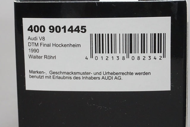 1:43 MINICHAMPS 400901445 Audi V8 DTM Final Hockenheim 1990 #45 model car