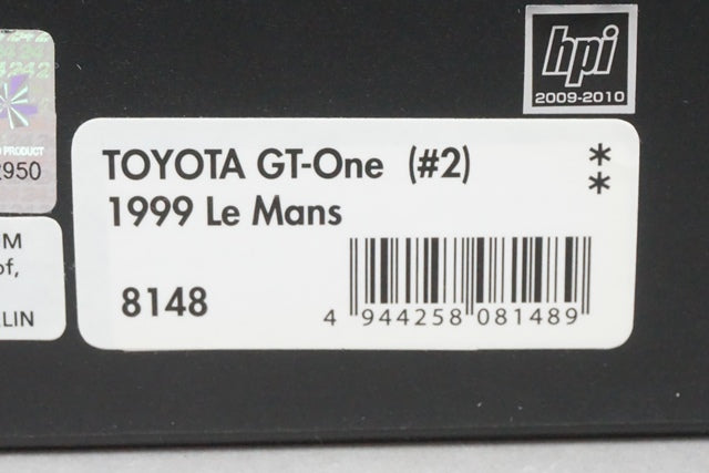 1:43 HPI 8148 Toyota GT-One Le Mans 1999 #2