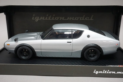 1:18 ignition model IG0039 Nissan Skyline 2000 GT-R (KPGC110) Silver Custom