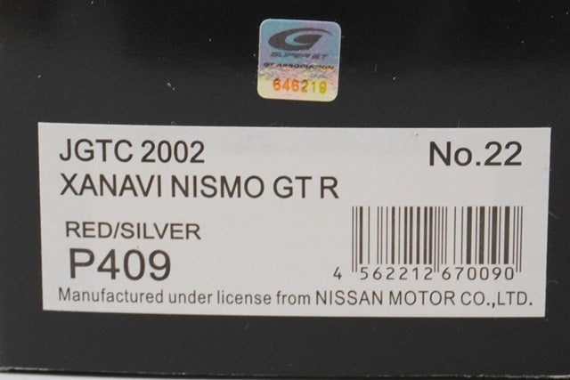 1:43 EBBRO P409 Xanavi NISMO GT-R JGTC 2002 #22 model car