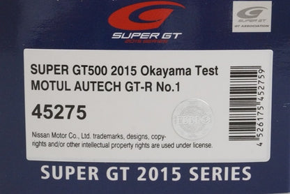 1:43 EBBRO 45275 MOTUL AUTECH GT-R Super GT500 Okayama Test 2015 #1 model car