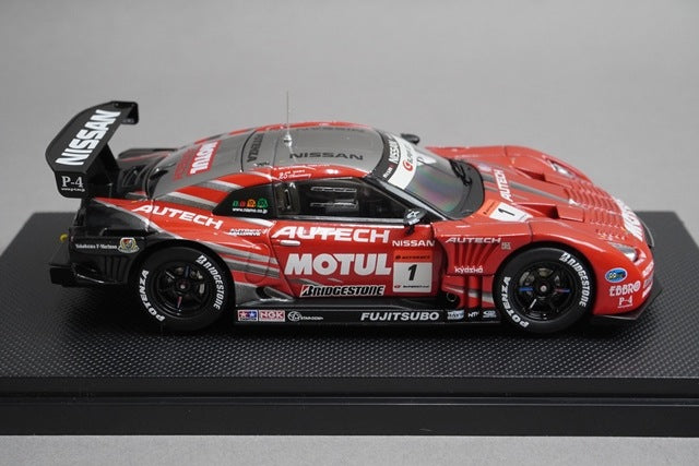 1:43 EBBRO P411 Motul Autech GT-R SGT Super GT500 Rd.7 Fuji 2009 #1 Red / Silver