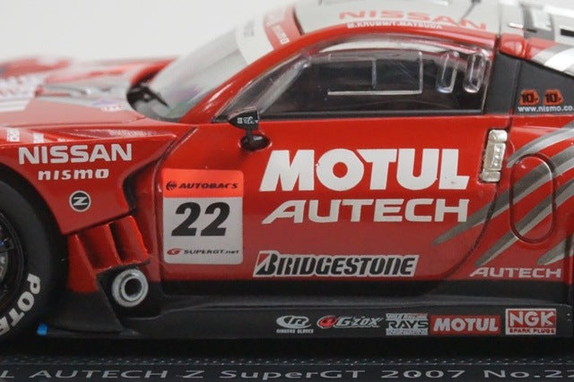 1:43 EBBRO 43958 Nissan MOTUL AUTECH Z SUPER GT 2007 Late Model #22