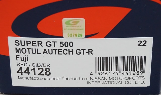 1:43 EBBRO 44128 Nissan MOTUL AUTECH GT-R Fuji Super GT500 #22 model car