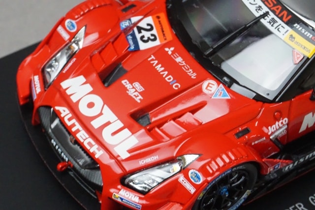 1:43 EBBRO 45504 45504 Nissan Motul Autech GT-R Super GT500 Rd.8 Motegi Winner 2017 #23 Tsugio Matsuda / R. Quintarelli