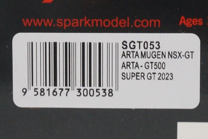 1:43 SPARK SGT053 Honda ARTA MUGEN NSX-GT 500 Super GT 2023 #8