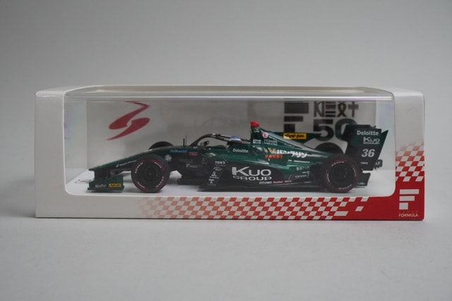 1:43 Spark SJ122 Kuo Vantelin Tom's SF19 TRD01F Super Formula 2022 #36 model car