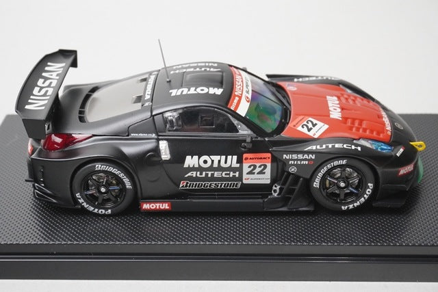 1:43 EBBRO 43793 Nissan MOTUL AUTECH Z Super GT Test Car 2006 #22 model car