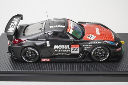 1:43 EBBRO 43793 Nissan MOTUL AUTECH Z Super GT Test Car 2006 #22 model car