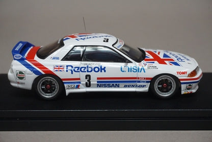 1:43 HPI 8608 Nissan Leabook Skyline GT-R JTC Tsukuba 1991 #3 model car