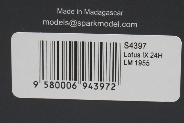 1:43 SPARK S4397 Lotus IX 24h LM 1955 #48 model car