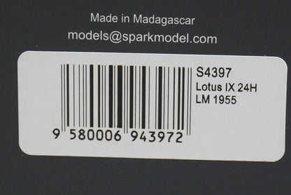 1:43 SPARK S4397 Lotus IX 24h LM 1955 #48 model car