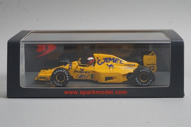 1:43 Spark S1784 Lotus 102 Japanese GP 1990 #12 J. Herbert Camel specification