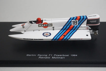 1:43 Spark S2303 Martini Racing F1 Powerboat 1984 #18 R. Molinari model car