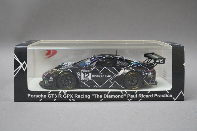 1:43 SPARK SP325 Porsche GT3 R GPX Racing "The Diamond" Paul Ricard Practice #12