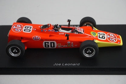 1:43 Spark S1762 Lotus 56 Indy 500 1968 #60 J.Leonard model car