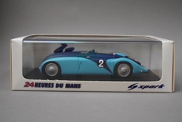 1:43 SPARK 43LM37 Bugatti 57 G LM Winner 1937 #2 model car
