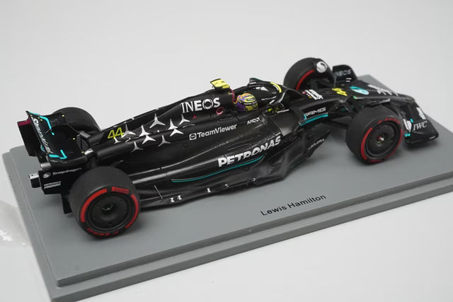 1:43 SPARK S8590 Mercedes-AMG Petronas F1 Team W14 E-Performance British GP 3rd 2023 #44 L. Hamilton model car