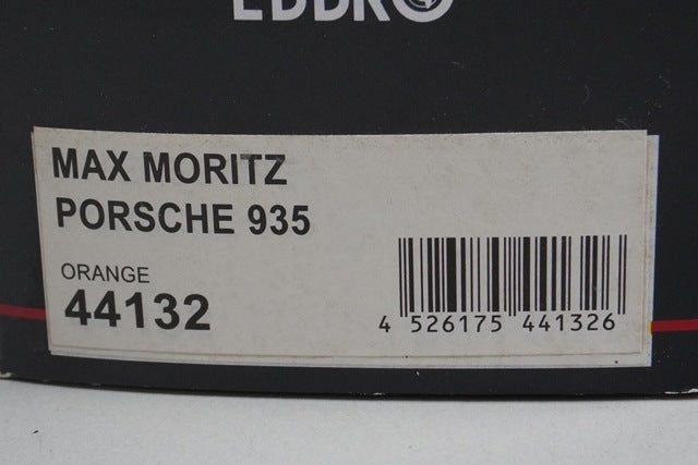 1:43 EBBRO 44132 Max Moritz Porsche 935 #8 Orange Jagermeister model car