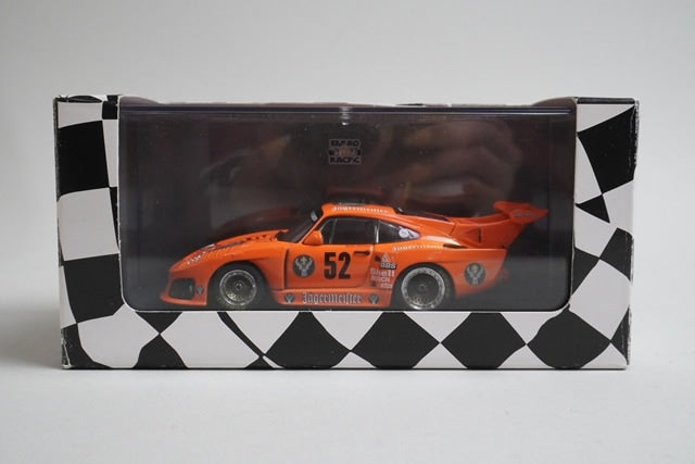 1:43 EBBRO 44303 Jaegermeister Porsche 935 K3 Hockenheim 1981 #52 Orange model car