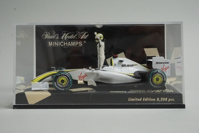 1:43 MINICHAMPS 400090122 Brown GP BGP 001 Australian GP 2009 #22 J. Button model car