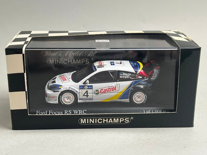 1:43 MINICHAMPS 400038374 Ford Focus RS WRC Acropolis Rally 2003 #4 M. Martin M. Park model car