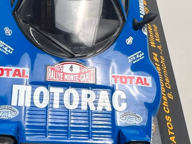 1:43 ixo RAC081 Lancia Stratos Chardonnet Monte Carlo Rally 1979 #4 B. Darniche A. Mahe model car