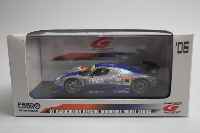 1:43 EBBRO 43810 Nova BeMac 350R Super GT300 2006 #96 Grey Blue model car