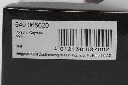 1:64 MINICHAMPS 640065620 Porsche Cayman Red model car