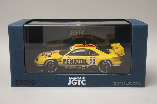 1:43 EBBRO 44251 Nissan Pennzoil Nismo GT-R Motegi GP 1998 #23 Yellow model car