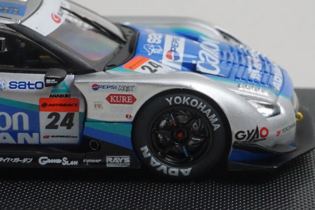 1:43 EBBRO 44046 Nissan Wood One Advan Clarion GT-R Super GT500 2008 #24