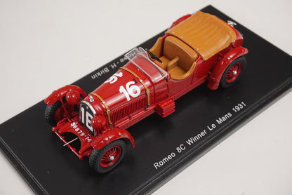 1:43 SPARK 43LM31 Alfa Romeo 8C Le Mans 1931 #16